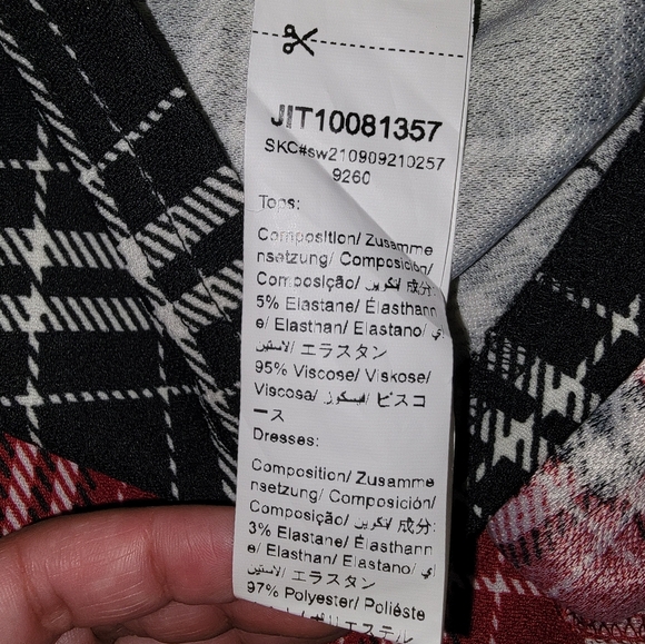 Shein Black Plaid Print Cami Dress - Picture 3 of 4